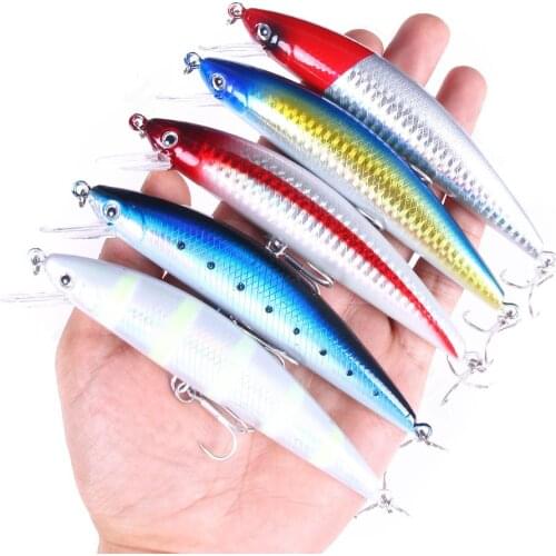 1pcs Sinking Minnow Fishing Lure 12cm 39g Artificial Hard Bait Trolling Crankbait Bass Wobbler Pike Carp Fishing Tackle Pesca