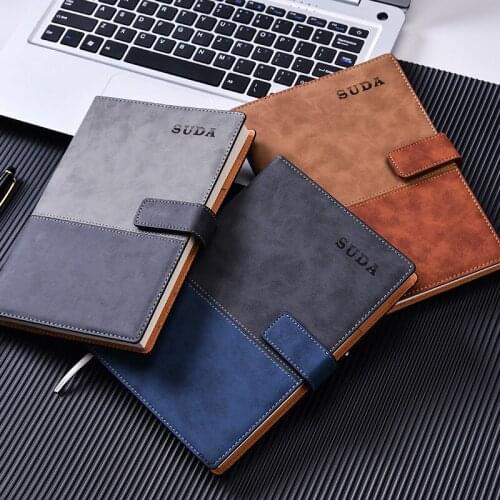Business notebook literary exquisite work notepad hand ledger creative notebook stationery simple leather