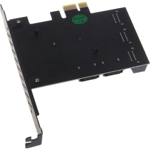 20CE 9215+575 Chip 8 Ports SATA 3.0 to PCIe Expansion Card PCI Express SATA Adapter Converter with Bracket for hdD