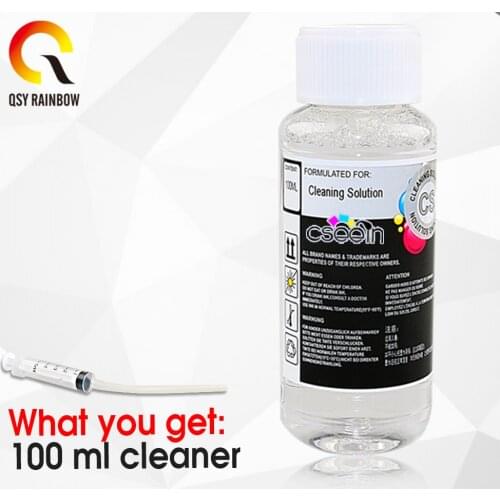 QSYRAINBOW Print Head Cleaner Cleaning solution Liquid Fluid For HP EPSON CANON BROTHER Inkjet Printer 302 301 21 Cartridge