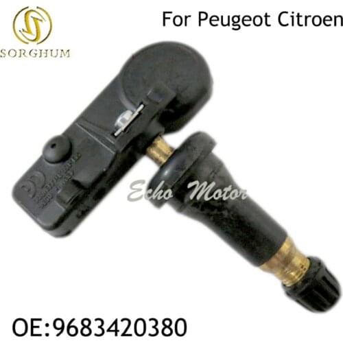 New 9683420380 433MHZ Tire Pressure Monitor Sensor For Peugeot Citroen Picasso C4