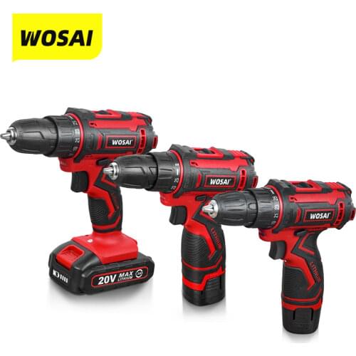 VVOSAI 12V 16V 20V Cordless Drill Screwdriver Electric Drill Power Tools Hand Drill 25+1 Torque Wireless Driver DIY Power Tools