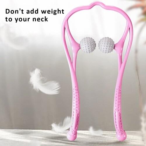 2 Colors Cervical Spine Massager Roller Druck Punkt Therapie Neck Massage Hals Schulter Dual Trigger Punkt Selbst Massage Tool