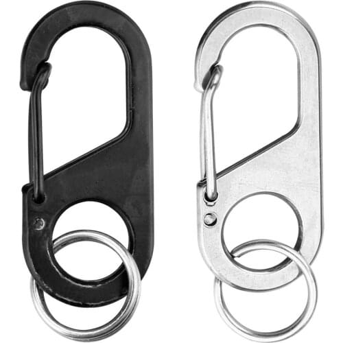 Carabiner 8 Shape Carabiner Key Chain Ring Outdoor Climb Hanger Buckle Snap Hook Clip Outdoor Tool