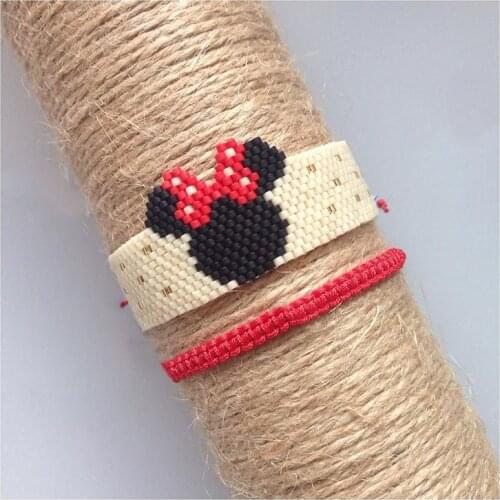 Pretty Bead Mexican Women Pulseras Mujer miyuki Bracelets Mickey Hand Handmade Woven Jewelry