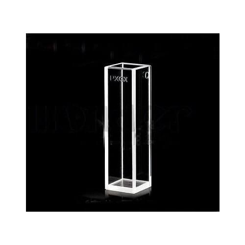 10mm Path 5 Windows JGS1 Quartz Fluorescence Cuvette With Lid For Spectrometer