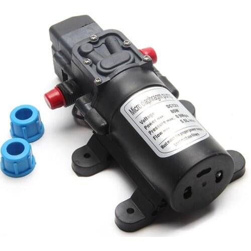 DC 12V 70W 0142 Diaphragm Water Self Priming Pump 6L/Min Motor High Pressure