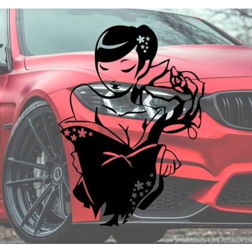 Auto Window Body Sticker Car Styling and Decals for MIDNIGH Japanese girl