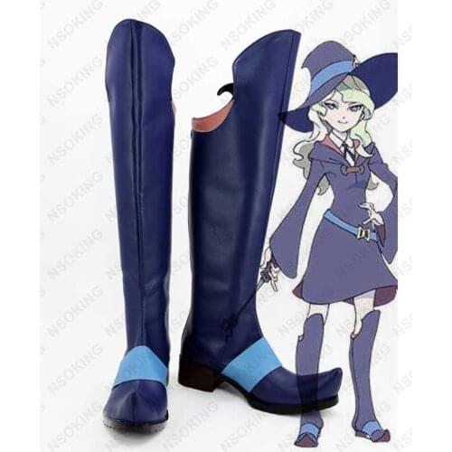 New Little Witch Academia Akko Kagari Cosplay Boots Anime Shoes Custom Made
