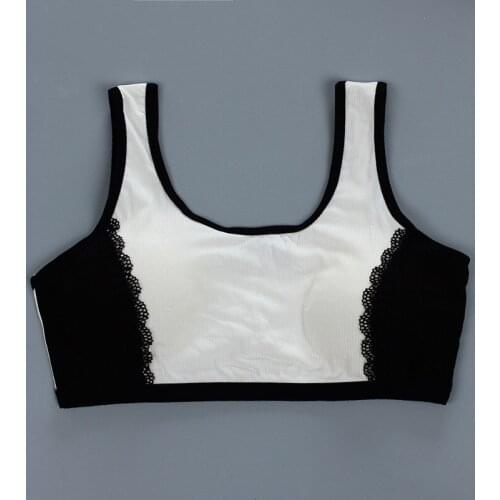 New Cotton Teenager Girl Bra Breathable Girls Training Bra Wire Free Puberty Girl Bra with Pad Teen Lingerie Vest 12-23 Years