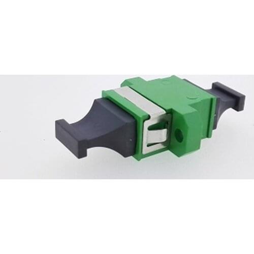 20pcs/lot MPO MTP Fiber Adapter UP-DOWN Integrated APC Green Flange Coupler