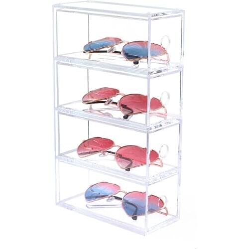 Makeup Organizer Storage Box Acrylic Make Up Glasses Organizer For Cosmetic Glasses Storage Drawers Organizer