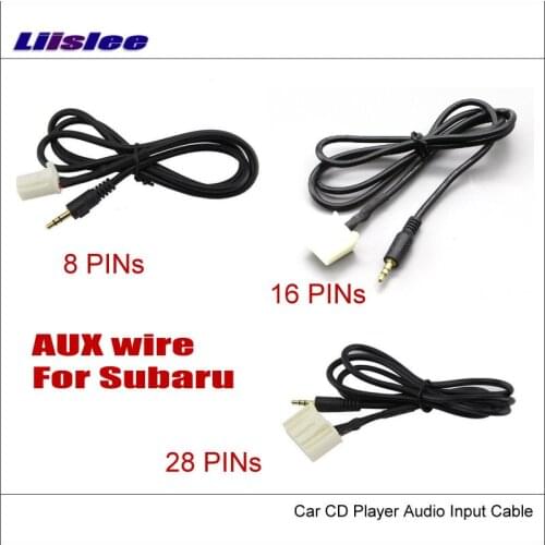 Original Plugs To AUX Adapter 3.5mm Connector For Subaru BRZ OutBack Legacy Impreza Car Audio Media Cable Data Wire