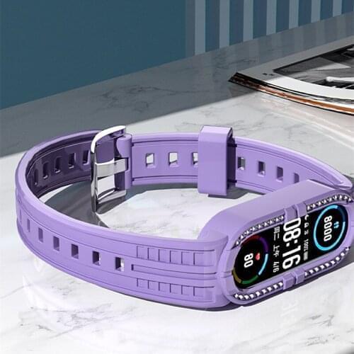 Transparent TPU Strap Smart Watch Bracelet Soft Silicone Watchband Strap for Miband 3/4/5/6/NFC Waterproof Wristwatch Strap