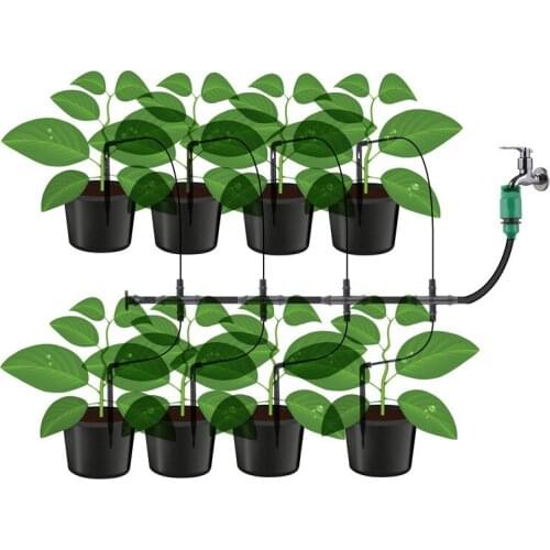 Drip Irrigation System 8/12/16 Outlet Garden Drip Irrigation System Micro Irrigation Green Hose Irrigation Kit