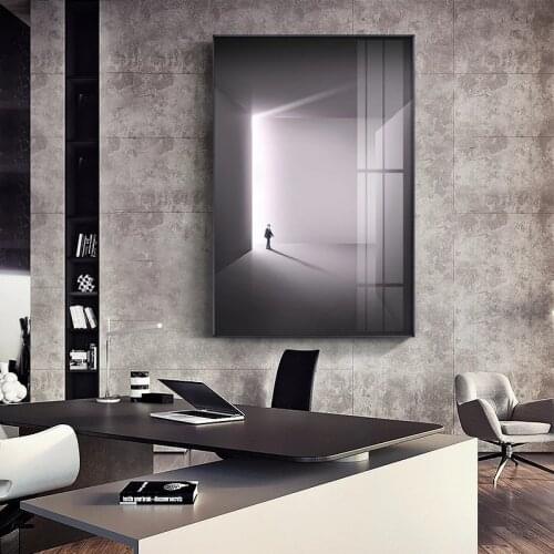 Modern Abstract Lighting Visual Art Building Canvas Painting Prints and Posters Cuadros Wall Pictures for Living Room Home Decor
