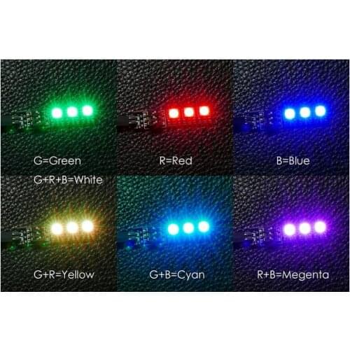 RGB 5050 LED Light Board 5V 12V 3S 4S 7 Colors Switch for RC 250 QAV250 FPV Quadcopter Multicopter F16184/85