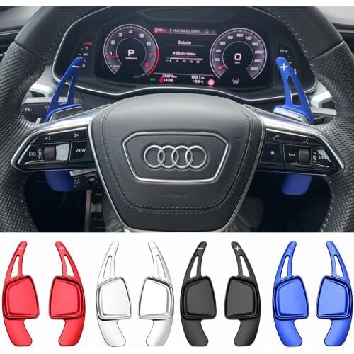 Shift Paddle For Audi 2020 2021 A1 A3 A4 A8 S8 D5 A6 S6 C8 A7 S7 C8 Avant Allroad RS Car Steering Wheel Gear DSG Extend Stickers