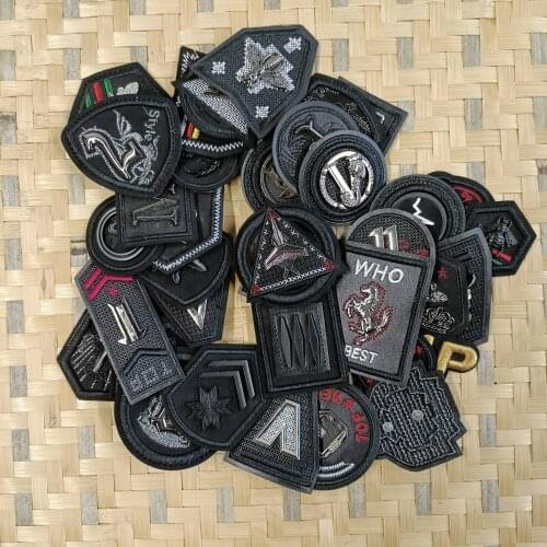 Embroidery metal patch embroideried patch applique clothes jacket badges for clothing CA-3126