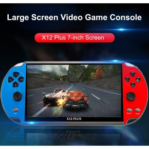 X12 Plus 7 inch Video Game Console 16GB Double Rocker Handheld Game Player Portable Retro Console for Kids NEW