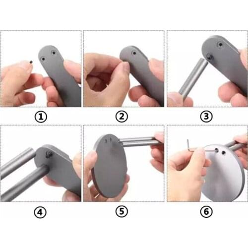 Y1AE Fashion Design Earphone Storage Stand Desktop Headset Display Hanger Compact Aluminum Alloy Storage Rack with Heavy Base