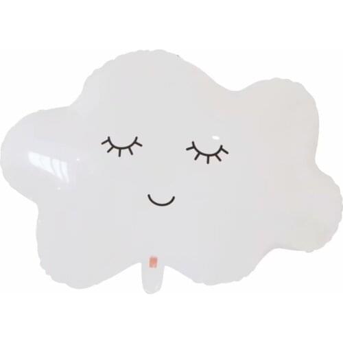 1pcs White Cloud Foil Ballon Kids Birthday Party Decoration Clouds Helium Globos Balloons Wedding Baby Shower Party Supplies