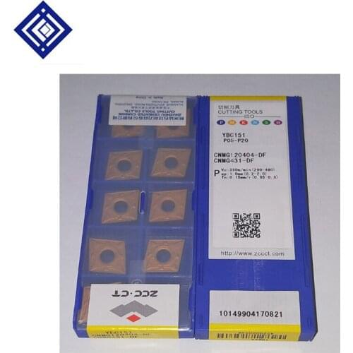 10pcs/lots YBC151 CNMG120404-DF CNC Carbide Turning Inserts