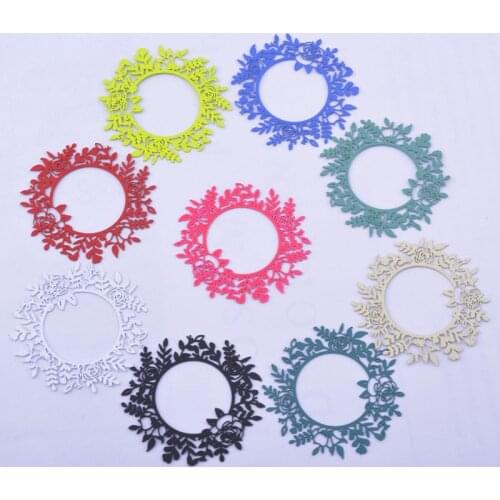 30pcs AB6635 35*33mm Brass Round Flower Charms Earring Jewelry Accessories