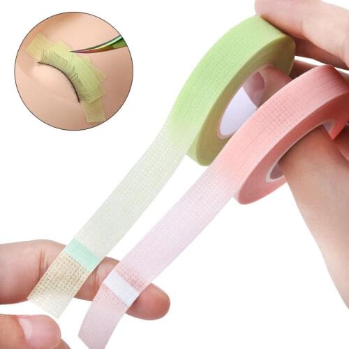 5Rolls 900cm Eyelash Extension Lint Free Eye Pads Grafted Tape Isolation with Holes Breathable Under Eye Patch Make Up Tools
