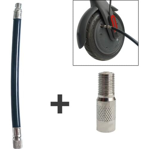 Valve Adapter Air Pump Extended Nozzle Hose For -Xiaomi M365 Electric Scooter All-copper Valve Electric Scooters Accessories