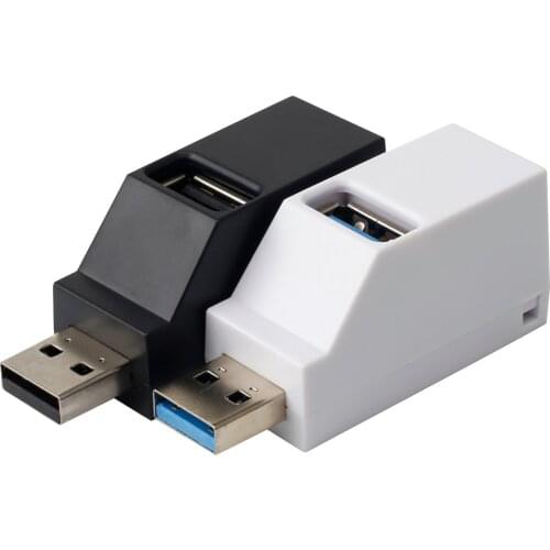 For USB 3.0 2.0 HUB Adapter Extender Mini Splitter Box 3 Ports for PC Laptop Macbook Mobile Phone High Speed U Disk Reader