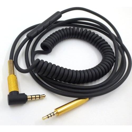2.5mm to 3.5mm Spring Audio Cable for Bose QC25 QC35 OE2 AKG Y40 Y50 Y45 JBL S700 J55 J88 Headphones Aux Line Wire