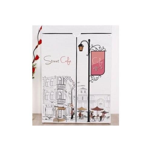 Basic Steel Profile Portable Cloth Wardrobe Cafe Organizer Storage Cintres Pour Vêtements