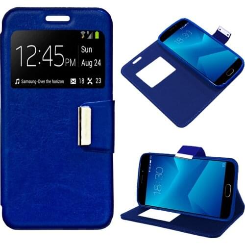 Case Flip Cover Meizu M5 Note Blue Color