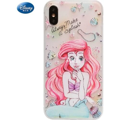 Mermaid Princess Snow White Silicone Case for IPhone 11 12Pro Xs Max iPhone SE 2020 7 8 Plus Official Liquid Silicon Full Cover