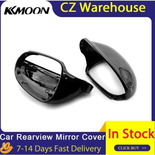Car Black Rearview Mirror Cover Replacement For VW GOLF G-TI Jetta MK5 Passat B6 EOS Car Accessories