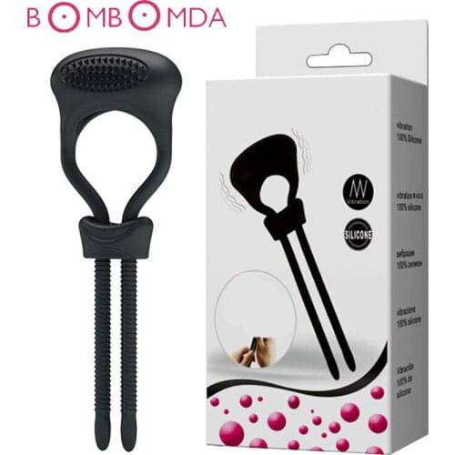 Male Cock Ring Erection Vibration Ring Delayed Ejaculation Lasting Penis Rings Sex Toys for Men G Spot Stimulation Sex Products