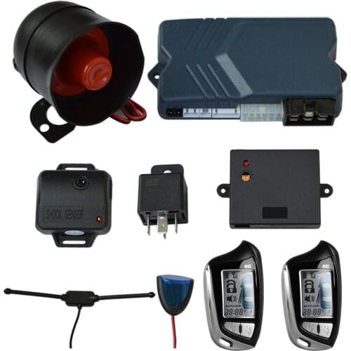 Two 2 Way LCD Remote Engine Start Car Alarm Security System with Keyless Entry Central door Locking Trunk Release starline