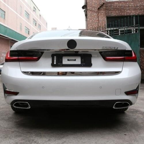 Stainless Chrome Car Tail Door Decoration Strips Trim For BMW 3 Series G20 G28 325 2019 2020 Accessories