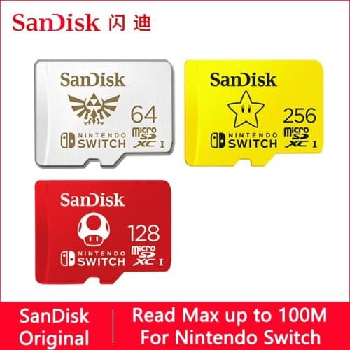 SanDisk Nintendo Switch Dedicated Micro SD Card 128GB 32GB 64GB Micro SD Memory Card SD/TF Flash MicroSD Card for Monitor Video