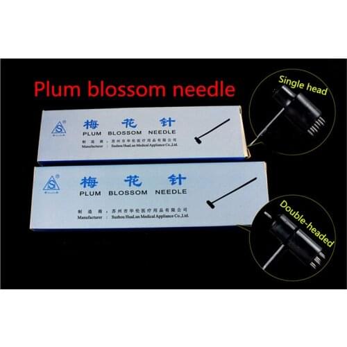 10pc Chinese Medical Traditional Double Head Plum Blossom Skin Needle Seven Star Needle pin Blood Cupping Acupuncture Treatment