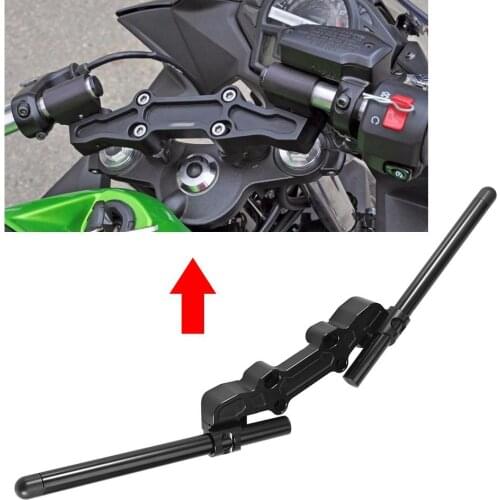 Clip-On Adapter Plate & Handlebars Set for Kawasaki Ninja 650R ER-6F 2006-2016 CNC Aluminum alloy