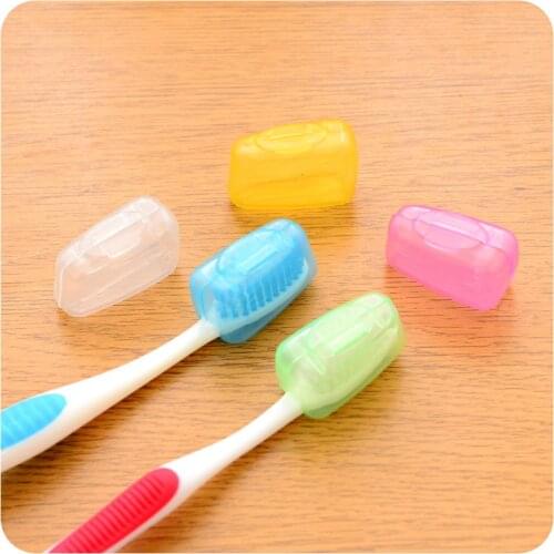 5 PCS High Quality Transparent Portable Travel Toothbrush Head Cover Case Protective Caps Health Care