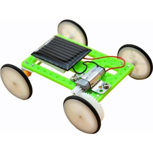 New Children DIY Assembly Solar Power Vehicle Kid Physics Experiment Educational Toy Physical