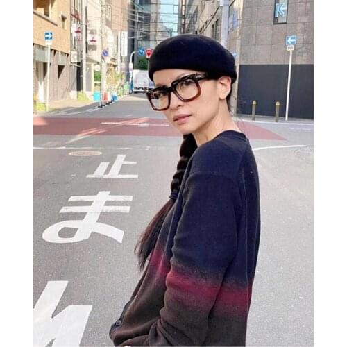 Newarrival Unisex F729 Big Square Frame Plank Fulrim Sun Glasses 58-13-145 for Prescription Myopia