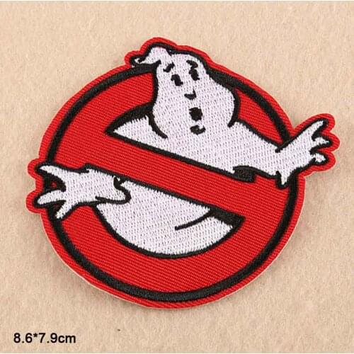 Middle Size Ghostbusters Iron On Patch Embroidery Clothes Patch For Clothing Clothes Stickers Garment Apparel Accessories