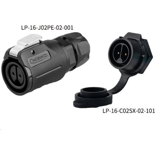 KWAY K16 Female Plug Male Scoekt Panel Mount Jack M16 2 3 4 5 7 8 9 Pin Automotive Electrical Connector, Waterproof AC DC Power