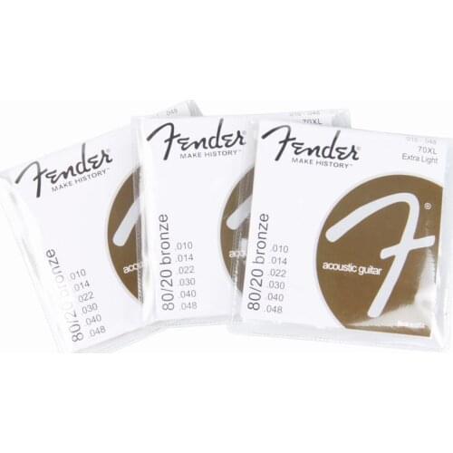 Fende Acoustic Guitar Strings Hexagonal Core Brass Bright Tone Extra Light Accessories Guitar Strings