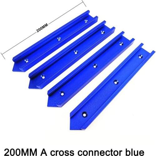 T-slot T-tracks Miter Track Jig Fixture 100mm 200mm Slot Circular Saw Flip Table Cross Connector Woodworking DIY 30 Type Chute
