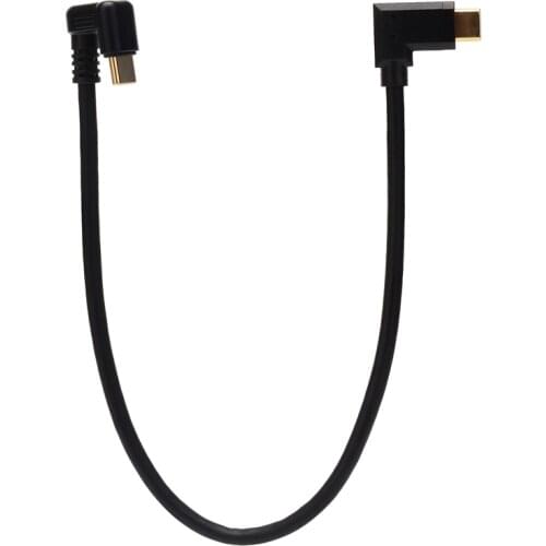 U Shape USB C To Right Angled 90 Degrees USB C Type C To Type C Male To Male Fast Charging Cable, 4k Video USB C Cable